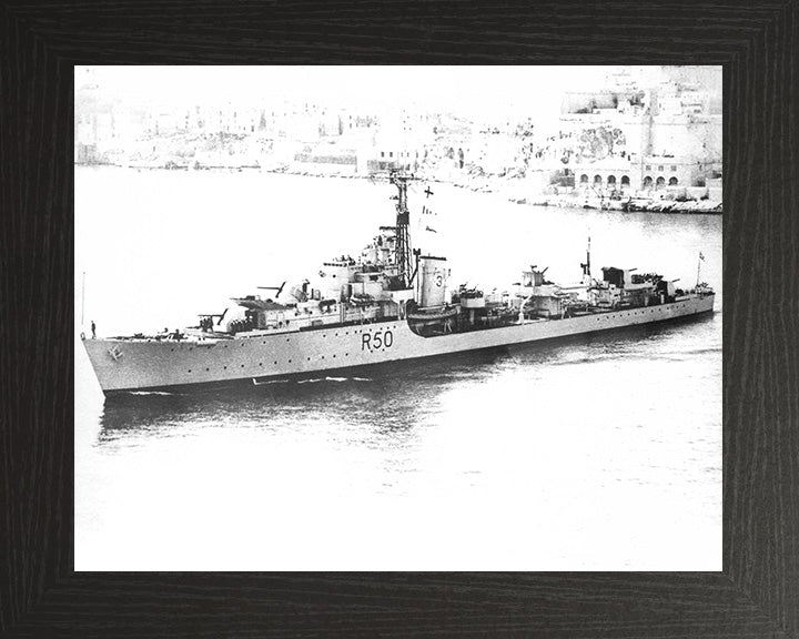 HMS Venus R50 (F50) | Photo Print | Framed Print | Poster | Type 15 | Frigate | Royal Navy Hampshire Prints