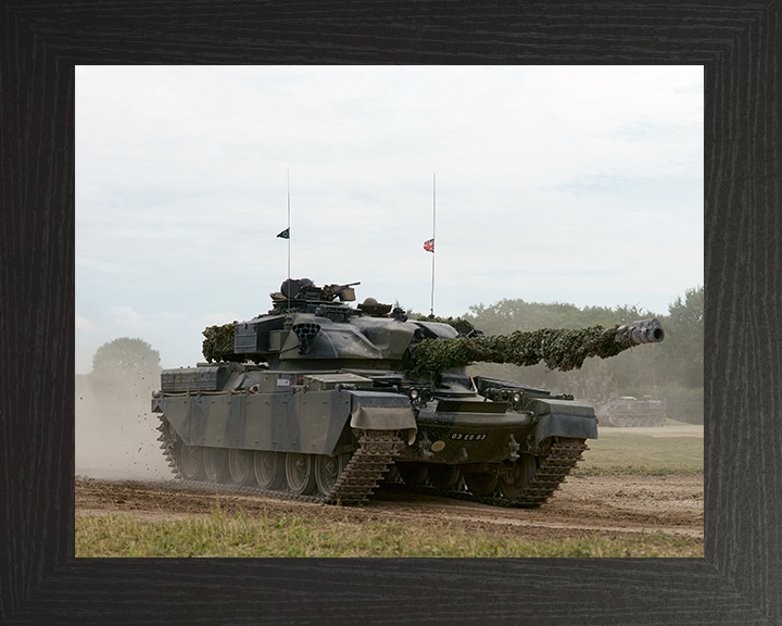 Chieftain Mark 11 Tank Photo Print - British Army Vehicle Posters, Prints, & Visual Artwork Hampshire Prints 10 x 8 Black Frame No
