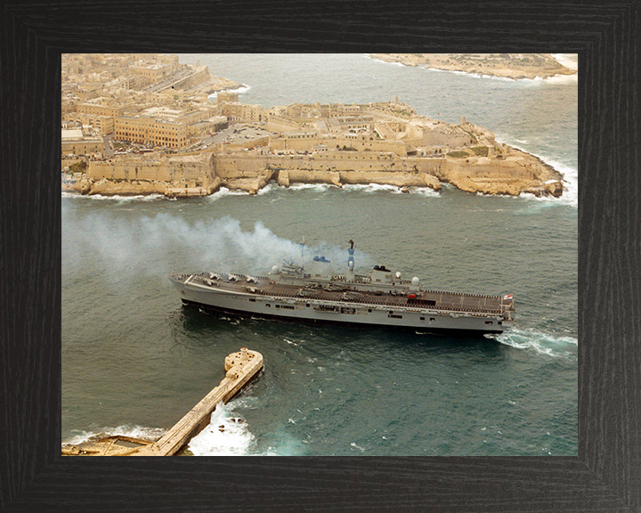 HMS Illustrious (R06) Photo Print - Malta 2000 - Royal Navy Invincible Class Aircraft Carrier