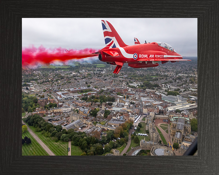 RAF Red Arrows Windsor Flyover 2025 Photo Print - Royal Air Force Aircraft