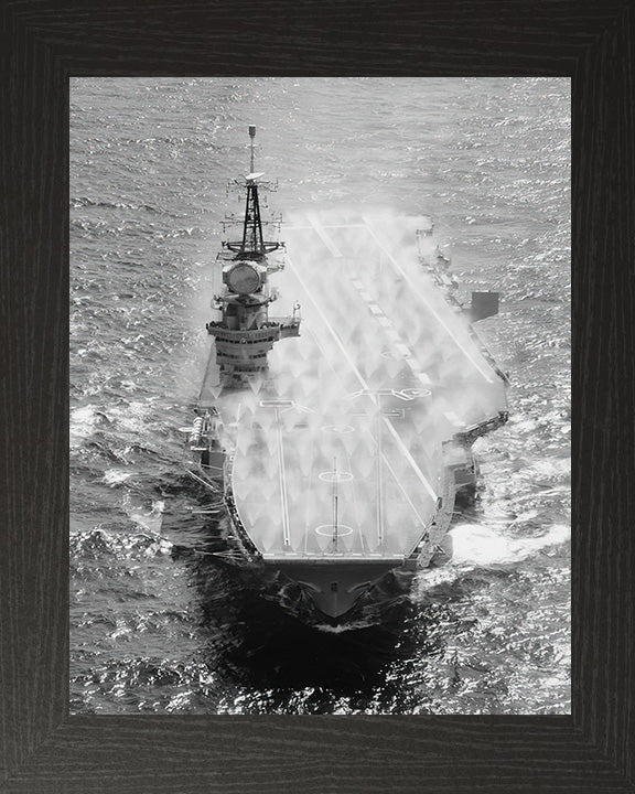 HMS Hermes R12 Royal Navy Centaur class Aircraft carrier Photo Print or Framed Print - Hampshire Prints