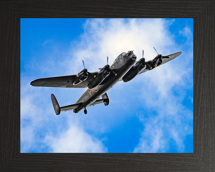 RAF Lancaster Bomber in Flight Sept 2025 Photo Print - Royal Air Force Aircraft