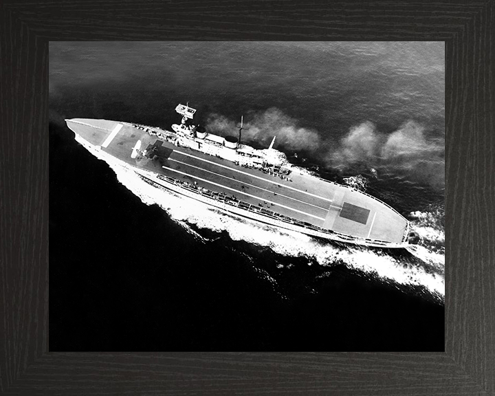 HMS Eagle (1918) Royal Navy Aircraft Carrier At Sea 1931 Photo Print Wall Art Decor Posters, Prints, & Visual Artwork Hampshire Prints 10 x 8 Black Frame No