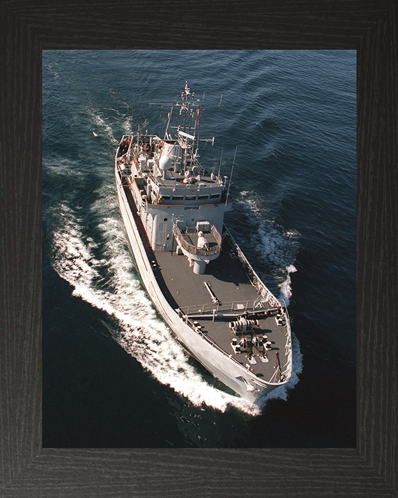 HMS Shetland (P298) Photo Print - From Above - Royal Navy Island Class Patrol Vessel