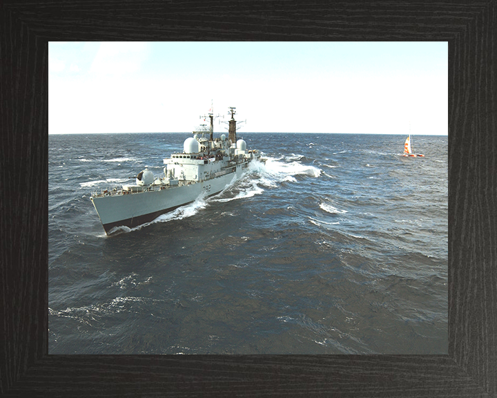 HMS Liverpool (D92) Photo Print - Atlantic Ocean 2005 - Royal Navy Type 42 Destroyer Posters, Prints, & Visual Artwork Hampshire Prints 10 x 8 Black Frame No