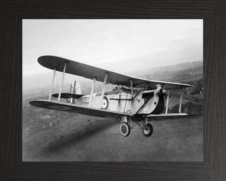 RAF Blackburn Dart Biplane Photo Print - Royal Air Force Aircraft Hampshire Prints 10 x 8 Black Frame No