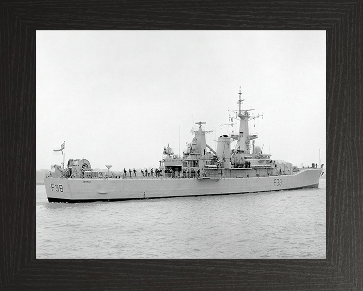 HMS Arethusa (F38) Royal Navy Leander Class Frigate Low Starboard View Photo Print Wall Art Decor Posters, Prints, & Visual Artwork Hampshire Prints 10 x 8 Black Frame No