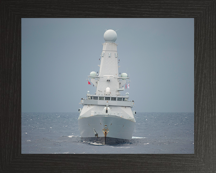 HMS Dauntless (D33) Royal Navy Type 45 Destroyer Bow View 2012 Photo Print Wall Art Decor Posters, Prints, & Visual Artwork Hampshire Prints 10 x 8 Black Frame No