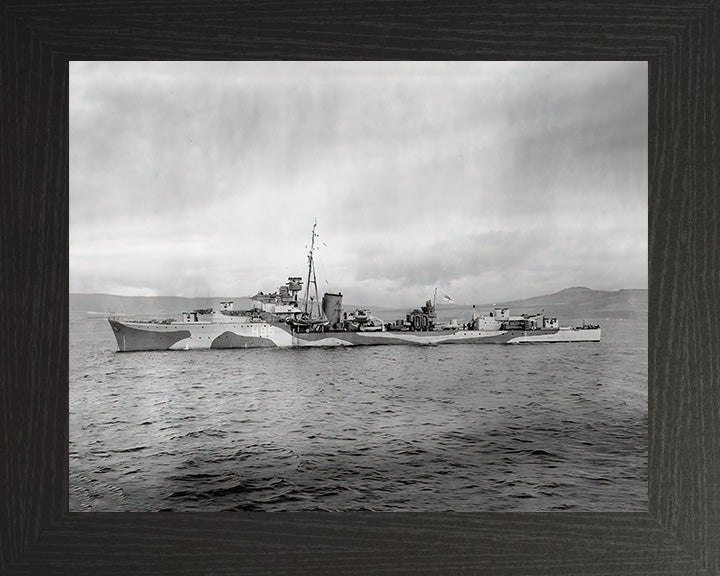 HMS Relentless H85 Royal Navy R-class destroyer Photo Print or Framed Print - Hampshire Prints