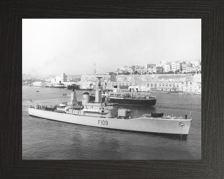 HMS Leander (F109) Photo Print - Malta 1966 - Royal Navy Leander Class Frigate