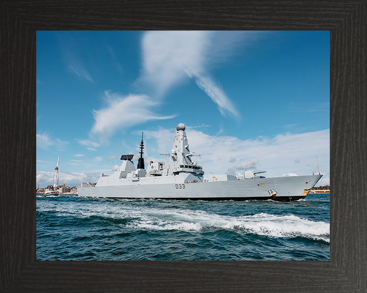 HMS Dauntless D33 Type 45 Destroyer 22 April 2025 Exiting Portsmouth