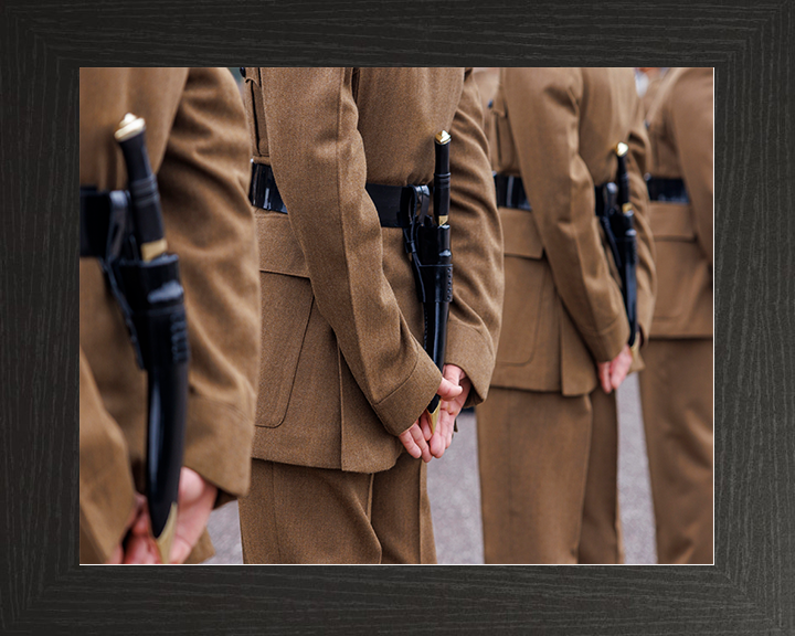 British Army Royal Gurkha Rifles Kukri Knife Closeup Passing Off Parade Photo Print Wall Art Posters, Prints, & Visual Artwork Hampshire Prints 10 x 8 Black Frame No