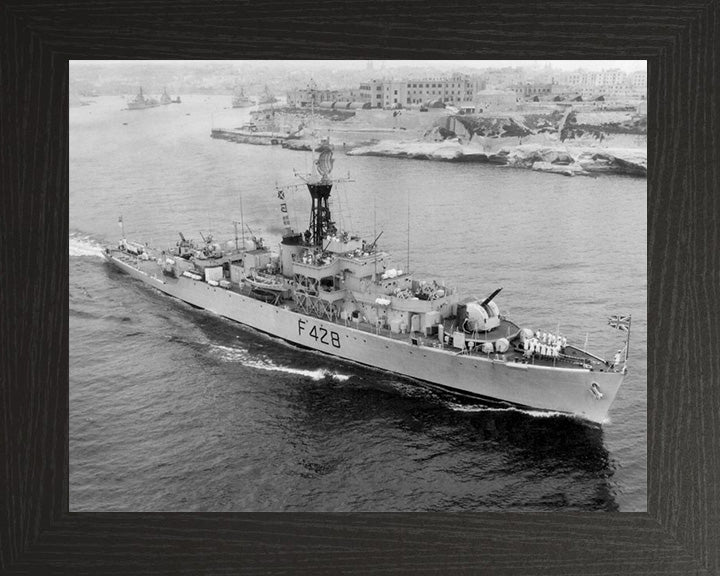 HMS Loch Alvie F428 (K428) Royal Navy Loch class frigate Photo Print or Framed Print - Hampshire Prints