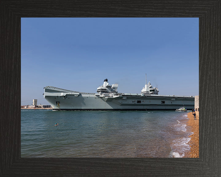 HMS Queen Elizabeth R08 Royal Navy Queen Elizabeth Class Aircraft Carrier Photo Print or Framed Print - Hampshire Prints