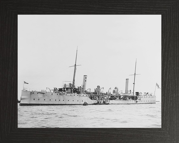 HMS Harrier (1894) | Photo Print | Framed Print | Drayad Class | Gunship | Royal Navy Hampshire Prints