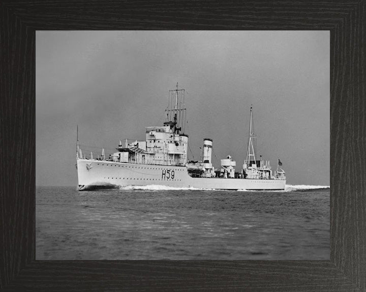 HMS Gallant H59 Royal Navy G class destroyer Photo Print or Framed Print - Hampshire Prints