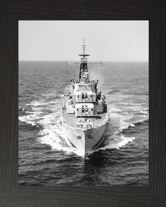 HMS Diamond (D35) Royal Navy Daring Class Destroyer At Sea 1961 Photo Print Wall Art Decor Posters, Prints, & Visual Artwork Hampshire Prints 10 x 8 Black Frame No