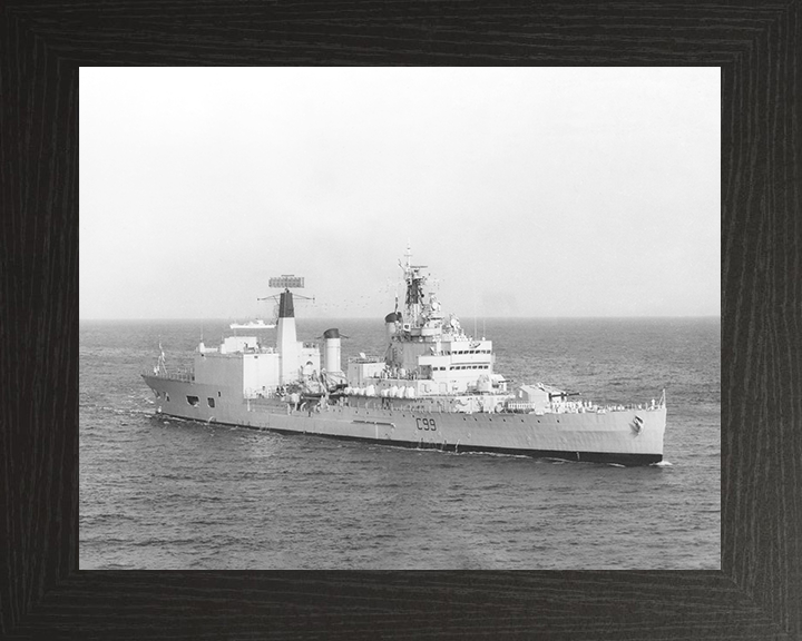 HMS Blake (C99) Royal Navy Tiger Class Light Cruiser Starboard View Photo Print Wall Art Decor Posters, Prints, & Visual Artwork Hampshire Prints 10 x 8 Black Frame No