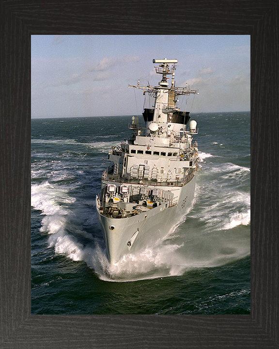 HMS Broadsword (F88) Photo Print - Bow View at Sea - Royal Navy Type 22 Frigate