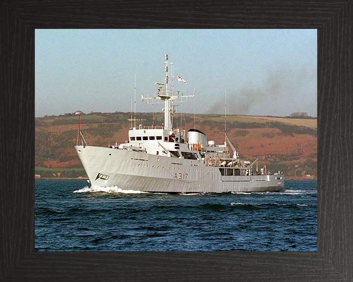 HMS Bulldog (A317) Photo Print - Plymouth Sound - Royal Navy Bulldog Class Survey Vessel