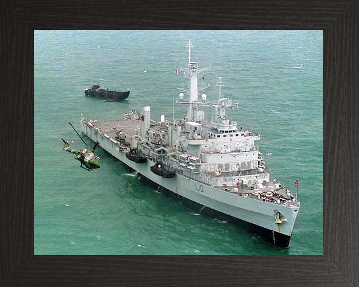 HMS Fearless (L10) Photo Print - From Above 2001 - Royal Navy Fearless Class Landing Platform Dock
