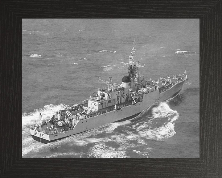 HMS Berwick (F115) Royal Navy Rothesay Class Frigate Underway Photo Print Wall Art Decor Posters, Prints, & Visual Artwork Hampshire Prints 10 x 8 Black Frame No