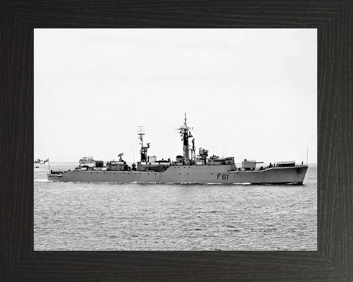 HMS Llandaff F61 Royal Navy Salisbury class Frigate Photo Print or Framed Print - Hampshire Prints