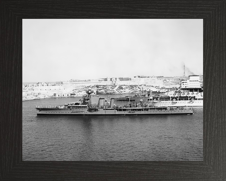 HMS Coventry (D43) Royal Navy C Class Light Cruiser Port side Photo Print Wall Art Decor Posters, Prints, & Visual Artwork Hampshire Prints 10 x 8 Black Frame No