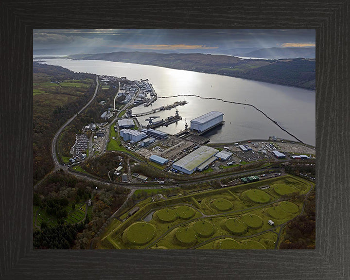 HMNB Clyde (HMS Neptune) Faslane Photo Print | Framed Print | Aerial Photo | Royal Navy Hampshire Prints