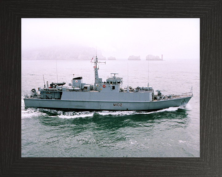 HMS Inverness (M102) Photo Print - at sea 2001 - Royal Navy Sandown Class Minehunter