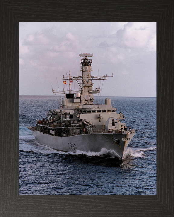 HMS Marlborough (F233) Photo Print - At Sea 2003 - Royal Navy Type 23 Frigate
