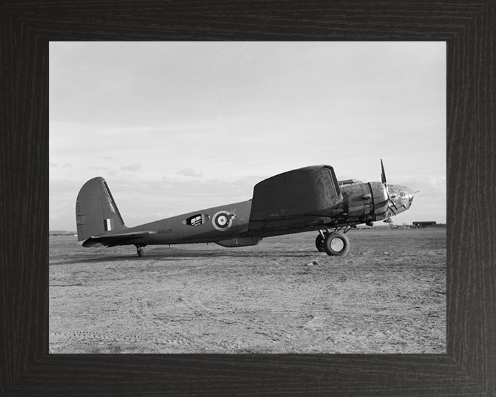 RAF Boeing B-17 Fortress Mk I at Heathfield Photo Print - Royal Air Force Aircraft Hampshire Prints 10 x 8 Black Frame No