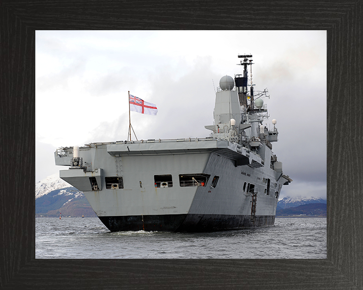 HMS Ark Royal (R07) Photo Print - Stern View 2009 - Royal Navy Invincible Class Aircraft Carrier Hampshire Prints 6 x 4 No Frame No