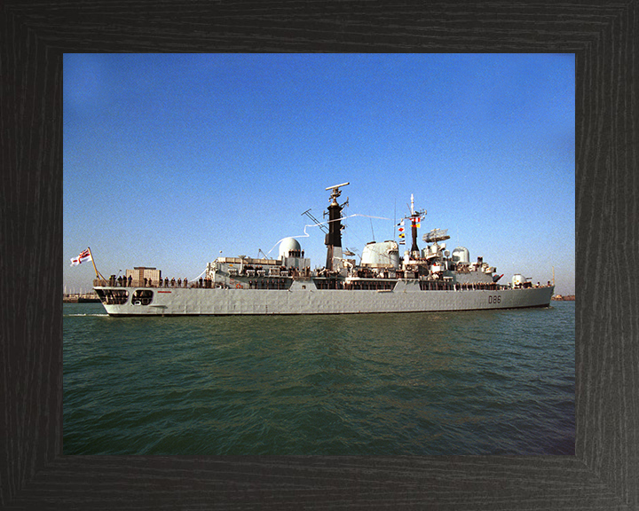 HMS Birmingham (D86) Photo Print - Paying Off 1999 - Royal Navy Type 42 destroyer