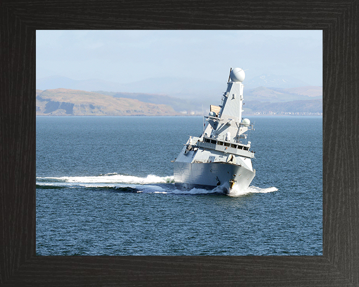 HMS Diamond (D34) Royal Navy Type 45 Destroyer Exercise Joint Warrior 2013 Photo Print Wall Art Decor Posters, Prints, & Visual Artwork Hampshire Prints 10 x 8 Black Frame No