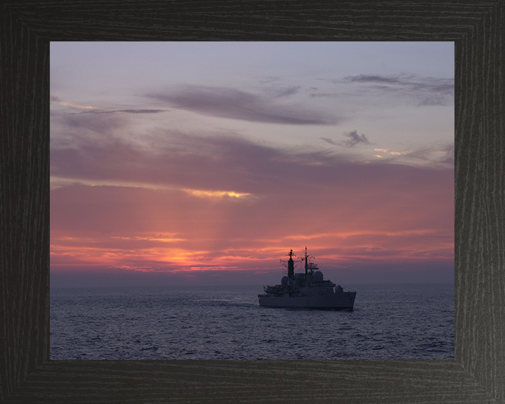 HMS Newcastle (D87) Photo Print - At Sunset 2000 - Royal Navy Type 42 Destroyer