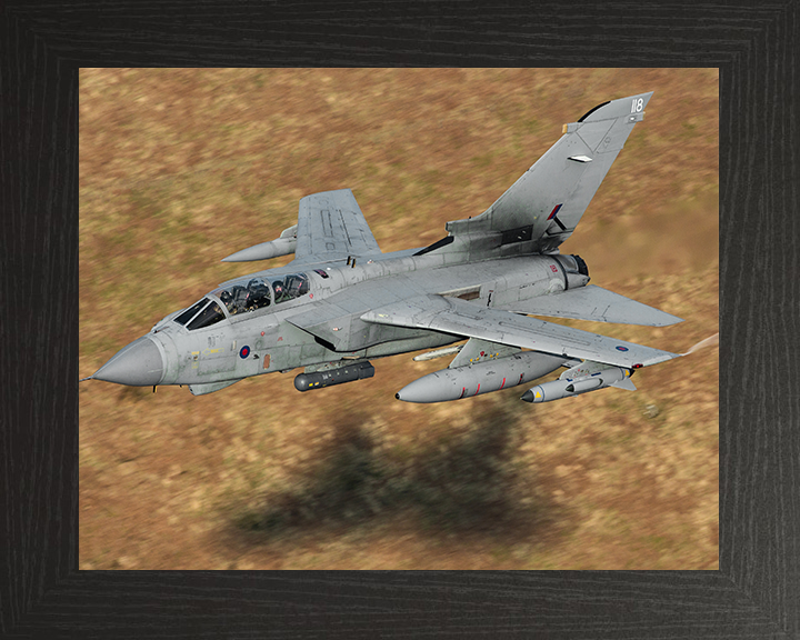 RAF Tornado GR4 from RAF Marham Photo Print - Royal Air Force Aircraft Hampshire Prints 10 x 8 Black Frame No