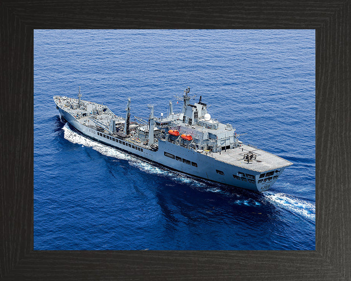 RFA Wave Knight A389 | Photo Print | Framed Print | Wave class | Fleet Tanker | Royal Fleet Auxiliary Hampshire Prints 10 x 8 Black Frame No