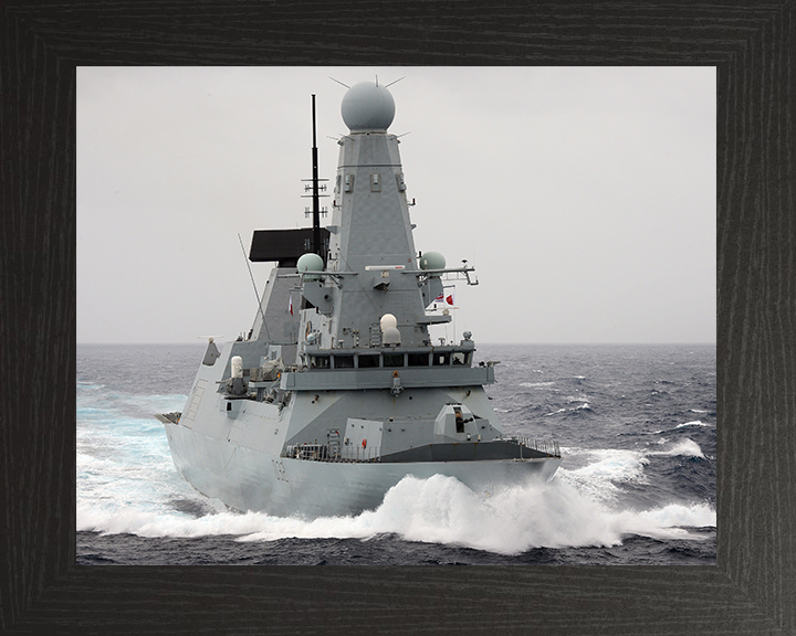 HMS Daring (D32) Photo Print - Caribbean Sea 2013 - Royal Navy Type 45 Destroyer Posters, Prints, & Visual Artwork Hampshire Prints 10 x 8 Black Frame No
