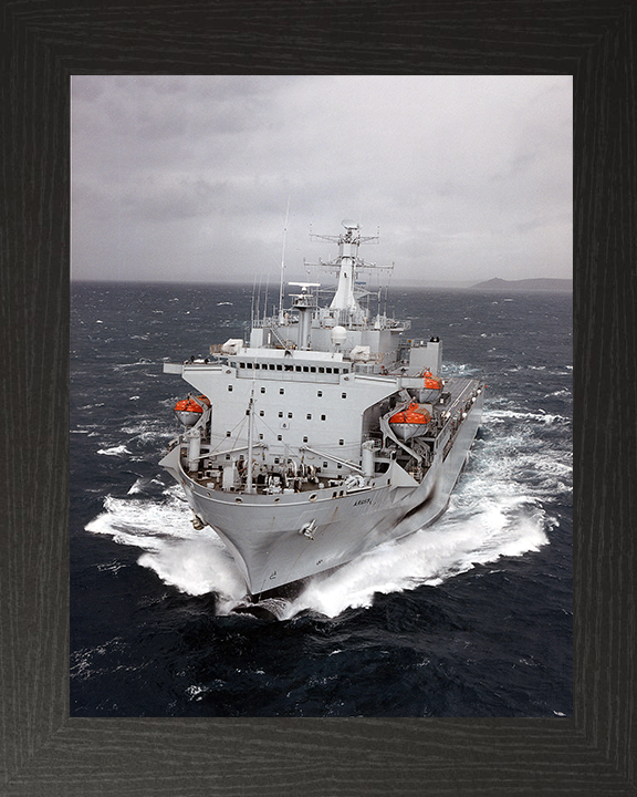RFA Argus (A135) Photo Print - At Sea 2009 - Royal Fleet Auxiliary Casualty Class Ship Posters, Prints, & Visual Artwork Hampshire Prints 10 x 8 Black Frame No