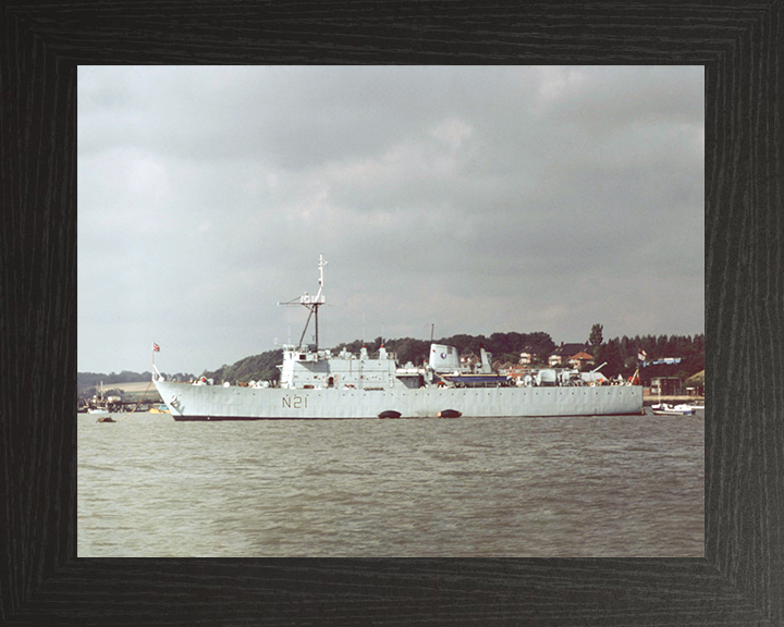 HMS Abdiel (N21) Royal Navy Abdiel Class Minelayer Photo Print Warship Wall Art Posters, Prints, & Visual Artwork Hampshire Prints 10 x 8 Black Frame No