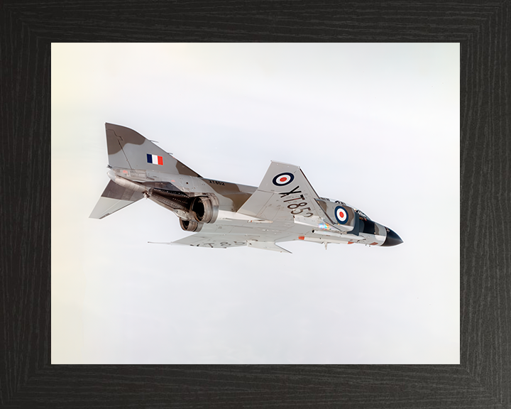 McDonnell F-4K Phantom in flight Photo Print - Royal Navy Aircraft Posters, Prints, & Visual Artwork Hampshire Prints 10 x 8 Black Frame No