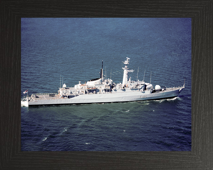 HMS Avenger (F185) Royal Navy Type 21 Frigate Underway Starboard Side View Photo Print Wall Art Decor Posters, Prints, & Visual Artwork Hampshire Prints 10 x 8 Black Frame No