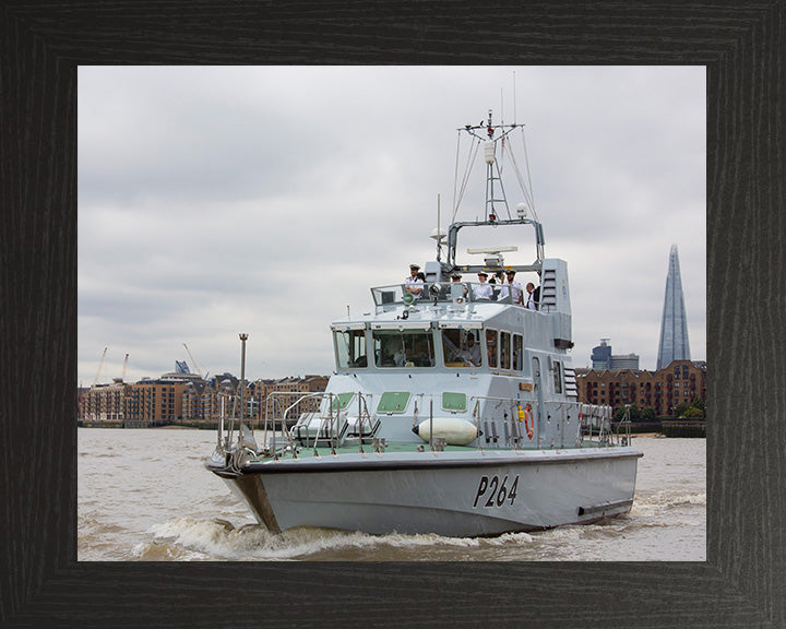 HMS Archer (P264) Photo Print - On The Thames 2016 - Royal Navy Archer Class P2000 Patrol Vessel Posters, Prints, & Visual Artwork Hampshire Prints 10 x 8 Black Frame No