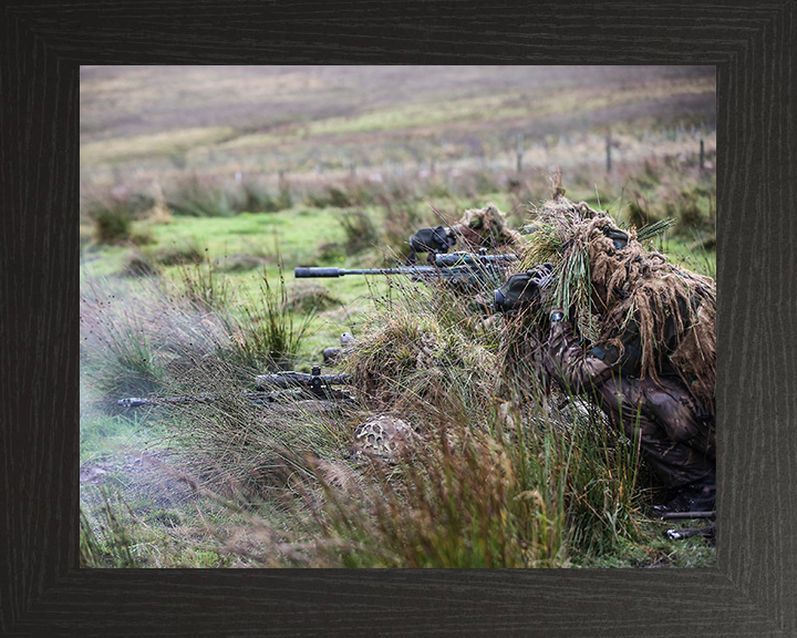 RAF Regiment Snipers | Photo Print | Framed Print | Military | Armed Forces | Royal Air Force | Wall Art | Decor | Print | Photography Hampshire Prints 10 x 8 Black Frame No