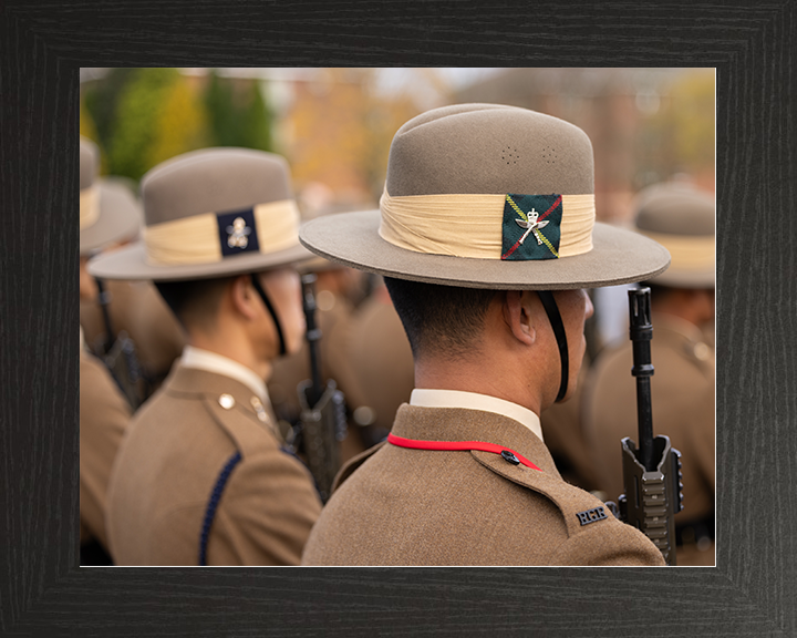 British Army Royal Gurkha Rifles soldiers Passing Off Parade Photo Print Wall Art Military Decor Posters, Prints, & Visual Artwork Hampshire Prints 10 x 8 Black Frame No