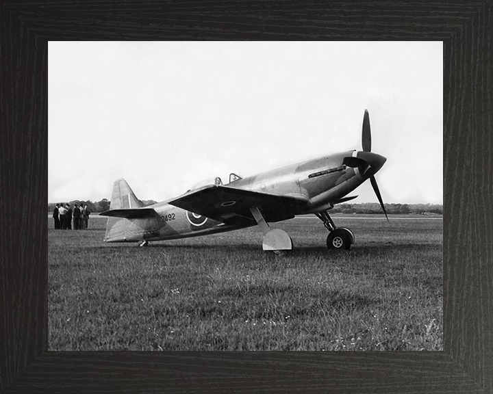 RAF Martin-Baker MB-3 Plane on the Ground Photo Print - Royal Air Force Aircraft Posters, Prints, & Visual Artwork Hampshire Prints 10 x 8 Black Frame No