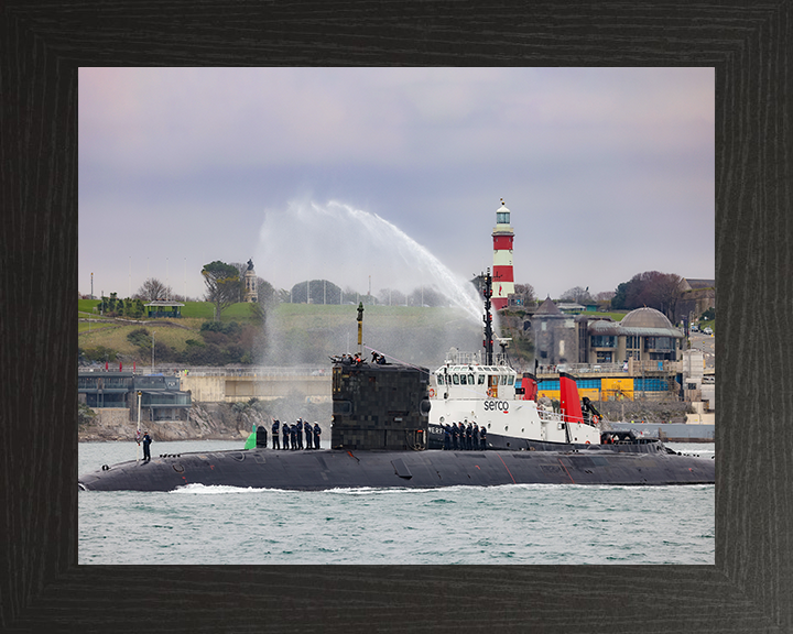 HMS Triumph (S93) Photo Print - Devonport Dec 2024 - Royal Navy Trafalgar Class Submarine