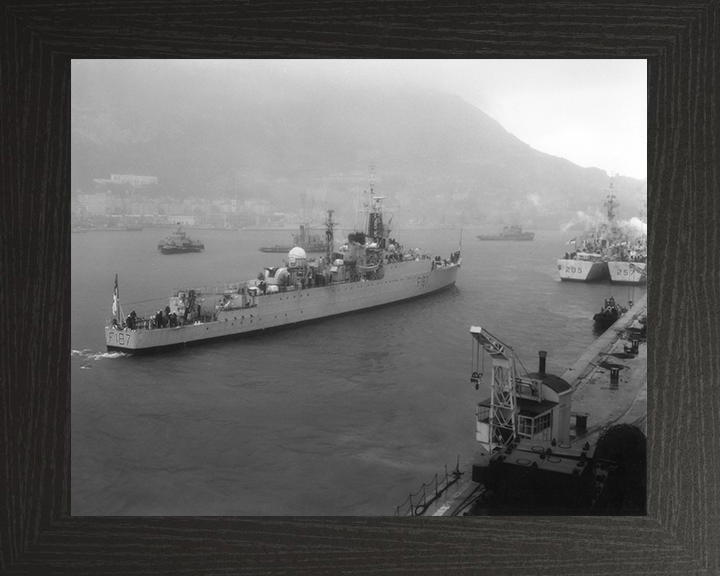 HMS Whirlwind (F187) Photo Print - Entering Gibraltar - Royal Navy W Class Destroyer