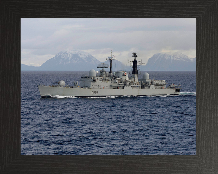 HMS Exeter (D89) Photo Print - At Sea March 2006 - Royal Navy Type 42 Destroyer Posters, Prints, & Visual Artwork Hampshire Prints 10 x 8 Black Frame No